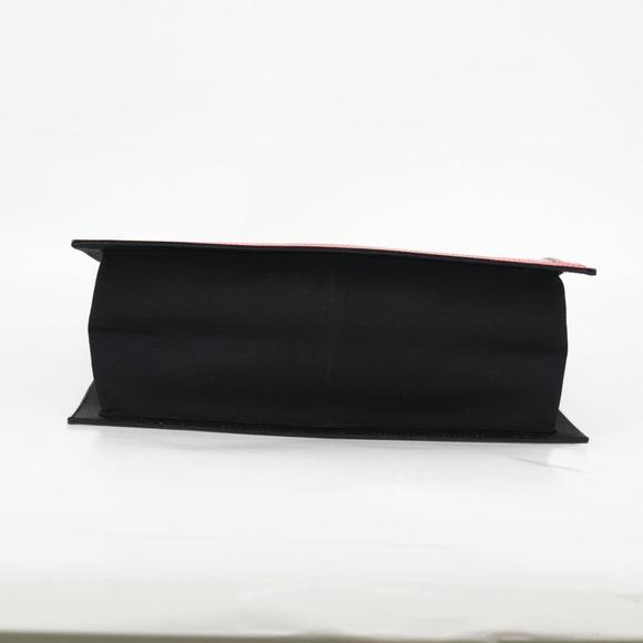 CHANEL Mademoiselle Choco Bar line Tote Bag Leather Red CC Auth 135950V - Picture 6 of 16